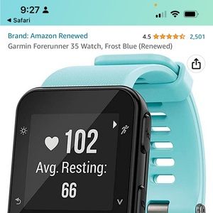 White band Garmin Forerunner- barely used
